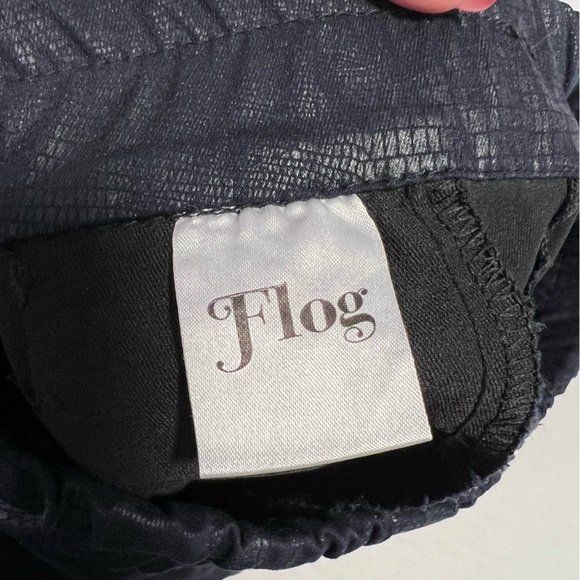 Bevy Flog  Shely Pants in Navy Snake Sz 25 - Picture 6 of 12